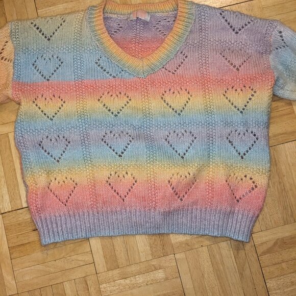 Rainbow Heart Sweater - Picture 3 of 4